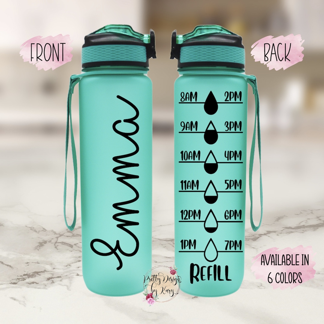 Custom Water Bottle Water Bottle Tracker Water Bottle With Hourly Time