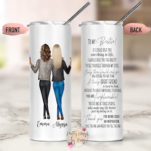 Best Friend Tumbler | Best Friend Gift | Best Friend Birthday Gifts | Bestie Tumbler | Friendship Gift | Bestie Gift | Best Friend Mug