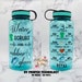 Nurse Gifts | Nurse Tumbler | Nurse Water Bottle | Water Scrubs And Rubber Gloves | Water Bottle Tracker | Motivational Water Bottle | PHD 