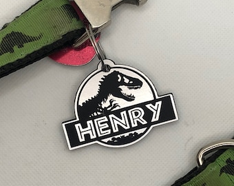 Jurassic Park Dog ID Tag