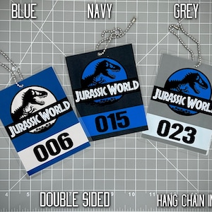Aangepaste Jurassic World Mirror Tag