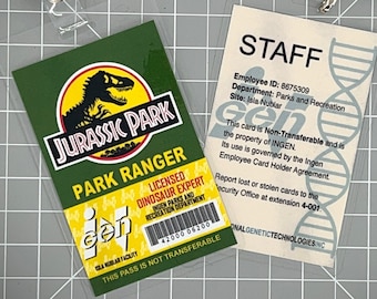 Jurassic Park Ranger ID Badge [Green]