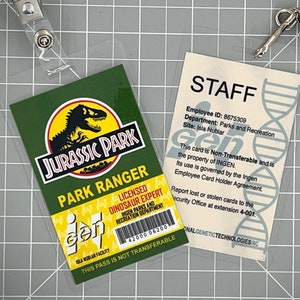Jurassic Park Ranger ID Badge [Green]