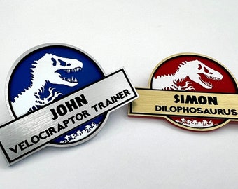 Custom Jurassic World Name Tag Replica Prop