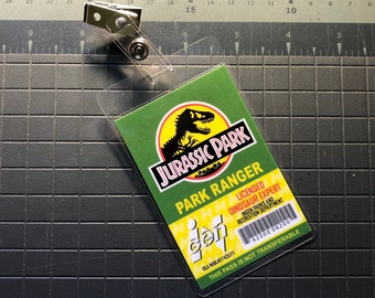 Jurassic Park Ranger ID Badge [Green]