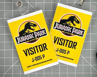 Jurassic Park Visitor ID Badge [Yellow]