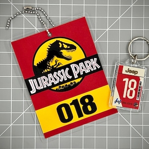 Jurassic Park Joop Keychain & Mirror Tag Combo