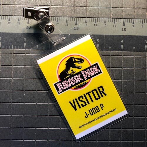 Jurassic Park Lab Technician ID Badge PDF Digital Download - Etsy