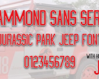 Hammond Sans Serif - Jurassic Park Jeep Font .ttf