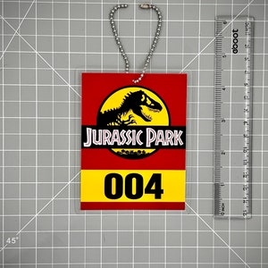Custom Jurassic Park Vehicle Mirror Tag image 4