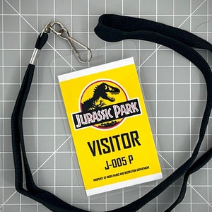 Jurassic Park Visitor ID Badge Set PDF Digital Download image 7