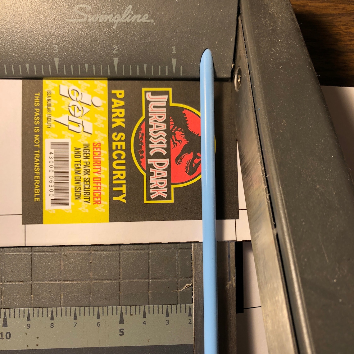 Jurassic Park Lab Technician ID Badge PDF Digital Download Etsy