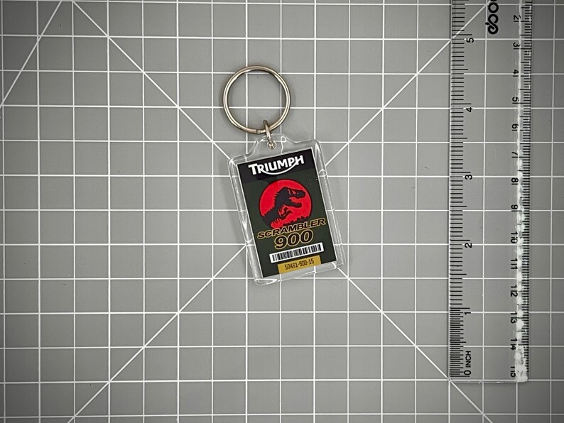 Jurassic World Triumph Scrambler 900 Keychain image 3