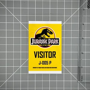 Jurassic Park Visitor ID Badge Set PDF Digital Download image 6