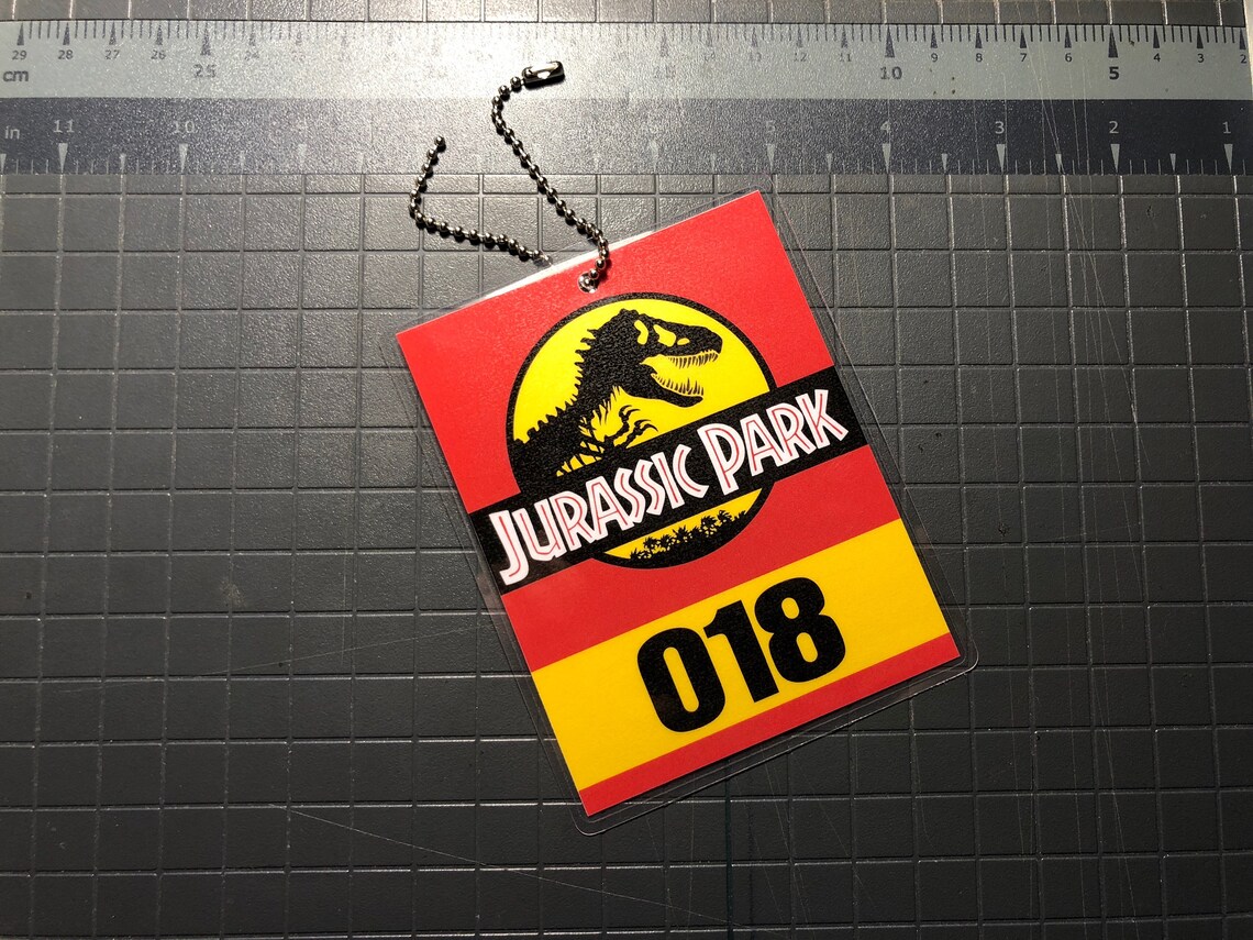 Custom Jurassic Park Vehicle Mirror Tag Etsy Australia