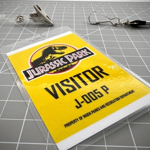 Jurassic Park Visitor ID Badge Set PDF Digital Download image 5