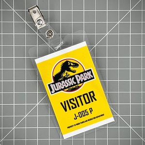Jurassic Park Visitor ID Badge Set PDF Digital Download image 8