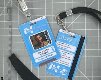 Custom Jurassic World Rebirth Ingen Photo ID Badge - Etsy