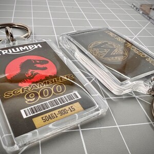 Jurassic World Triumph Scrambler 900 Keychain image 2