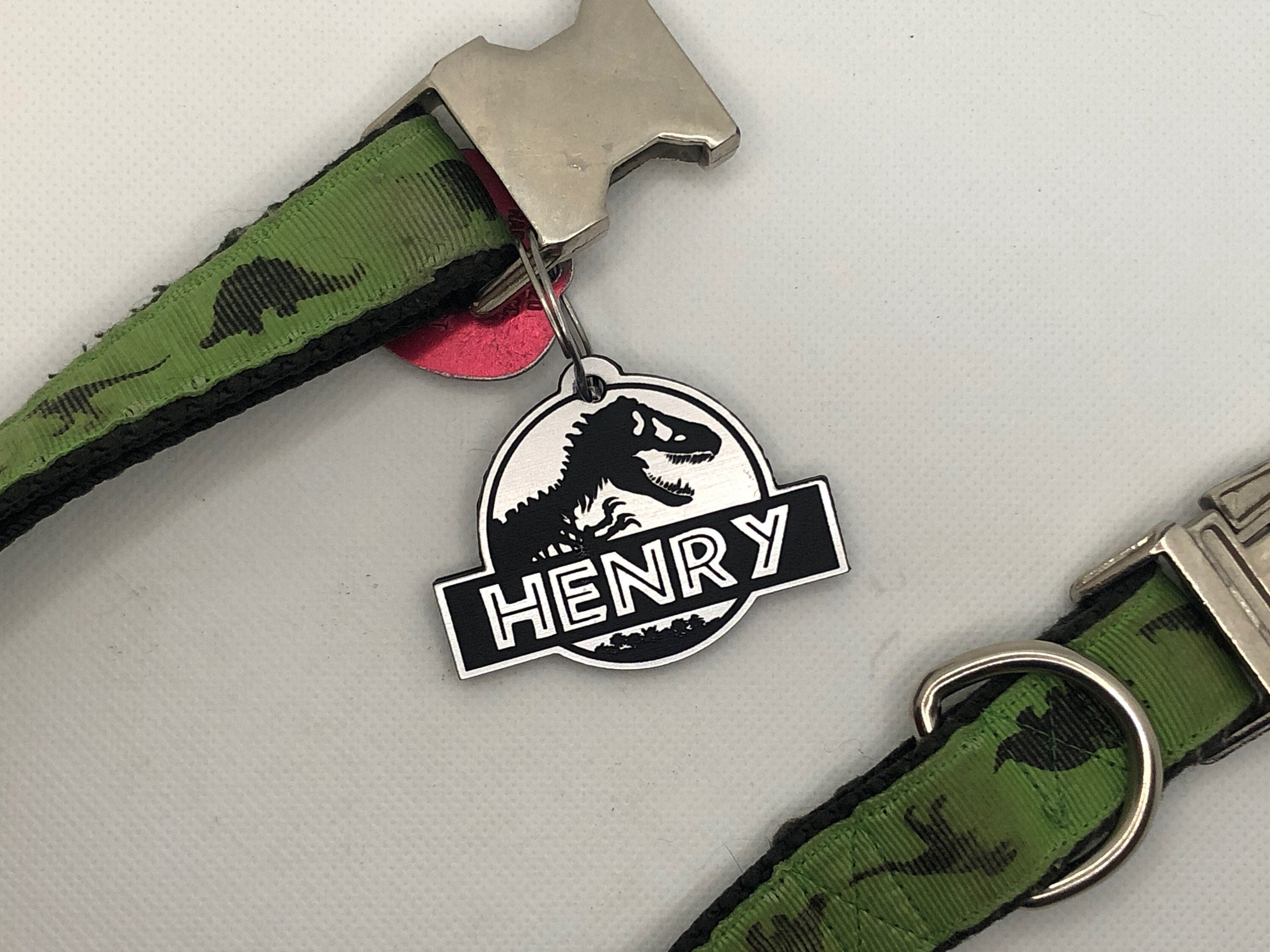 Jurassic Park Dog ID Tag