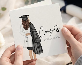 Doctor Graduation Card Personalized Congrats New Doctor Medical Grad Gift