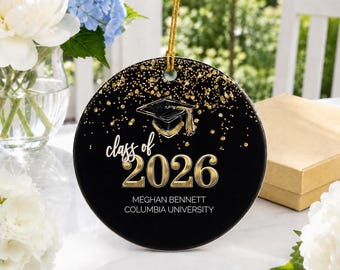 Adorno de graduación personalizado, recuerdo de la promoción de 2026/2027
