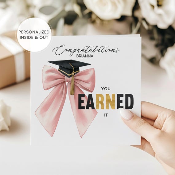 Personalized RN Graduation Card Nurse Keepsake for Her