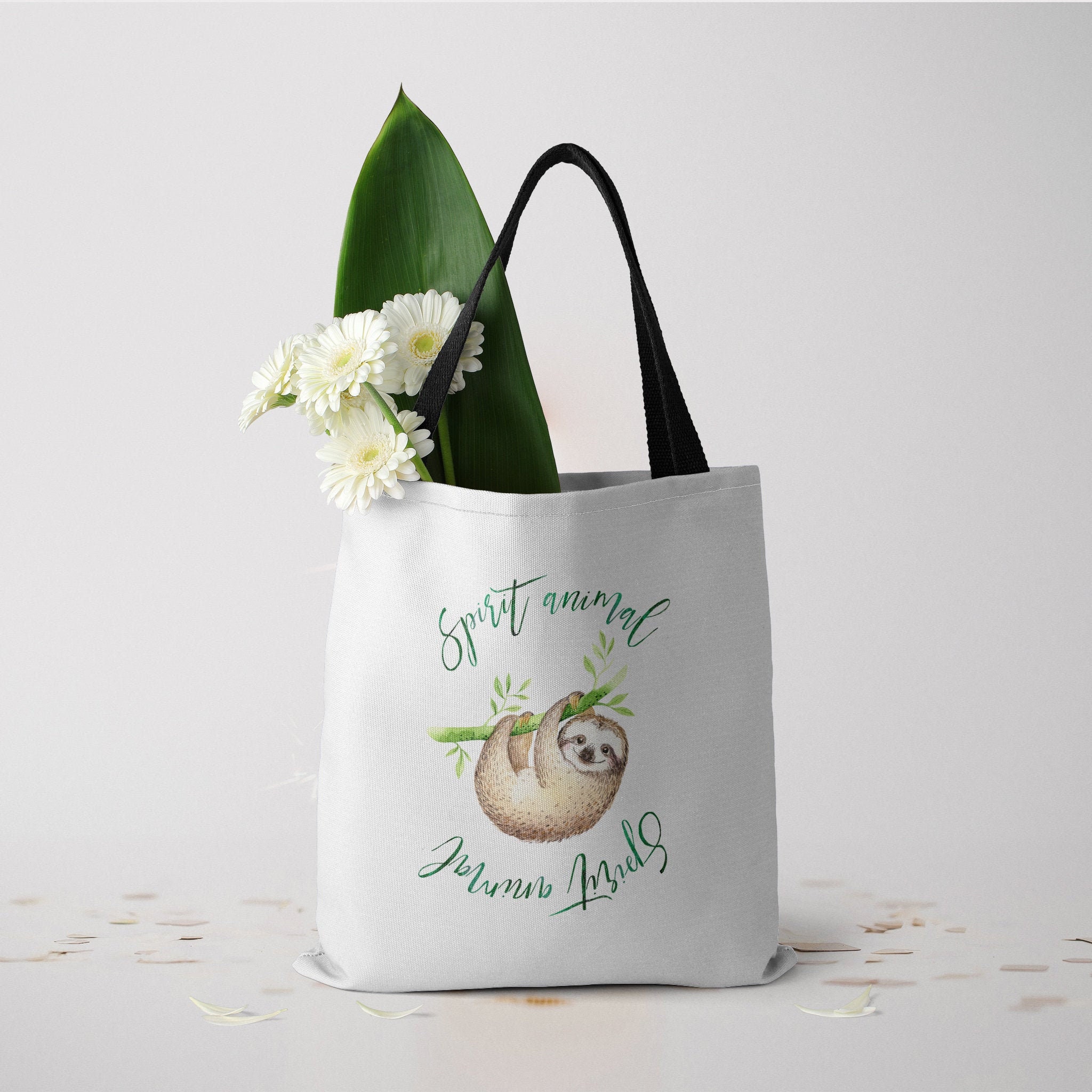 sloth beach bag
