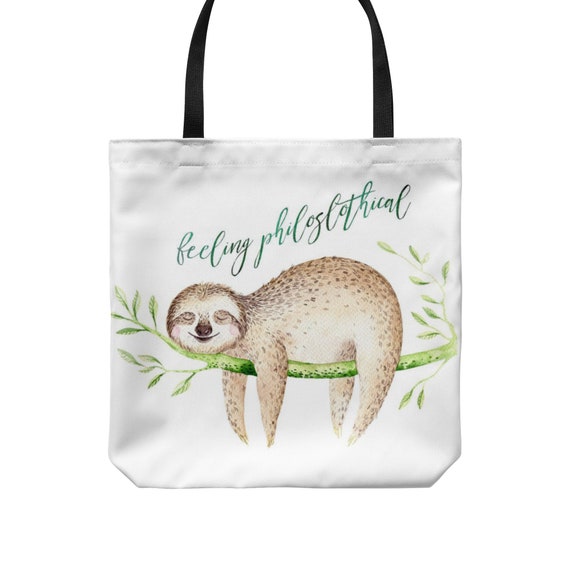 sloth tote bag