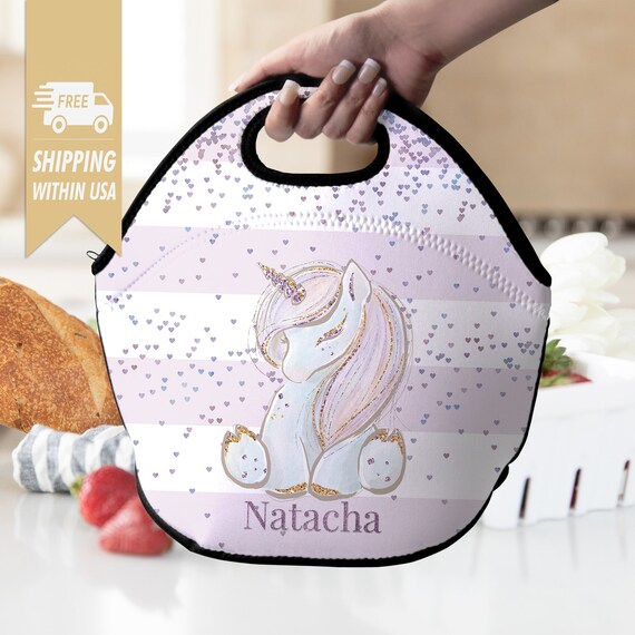 light purple lunch bag