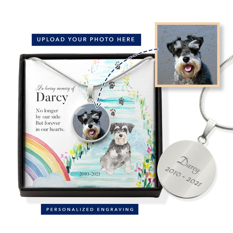 Miniature Schnauzer Memorial Necklace 