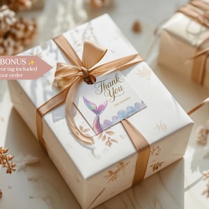 Mermaid Baby Shower Napkins – A Little Mermaid Is on the Way – Ocean-Themed Party Decor – 50-Pack Personalized Napkin Set image 2