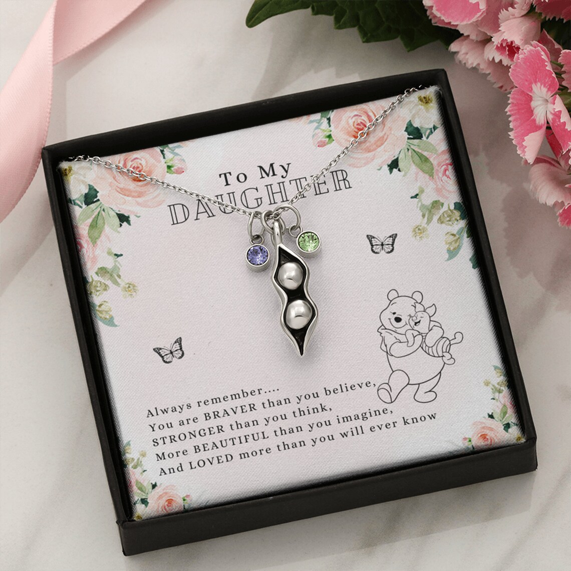 Sentimental Father Daughter Jewelry Meaningful Message Card  Etsy