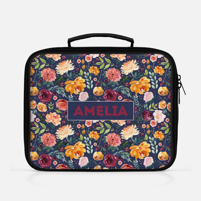 burgundy lunch bag