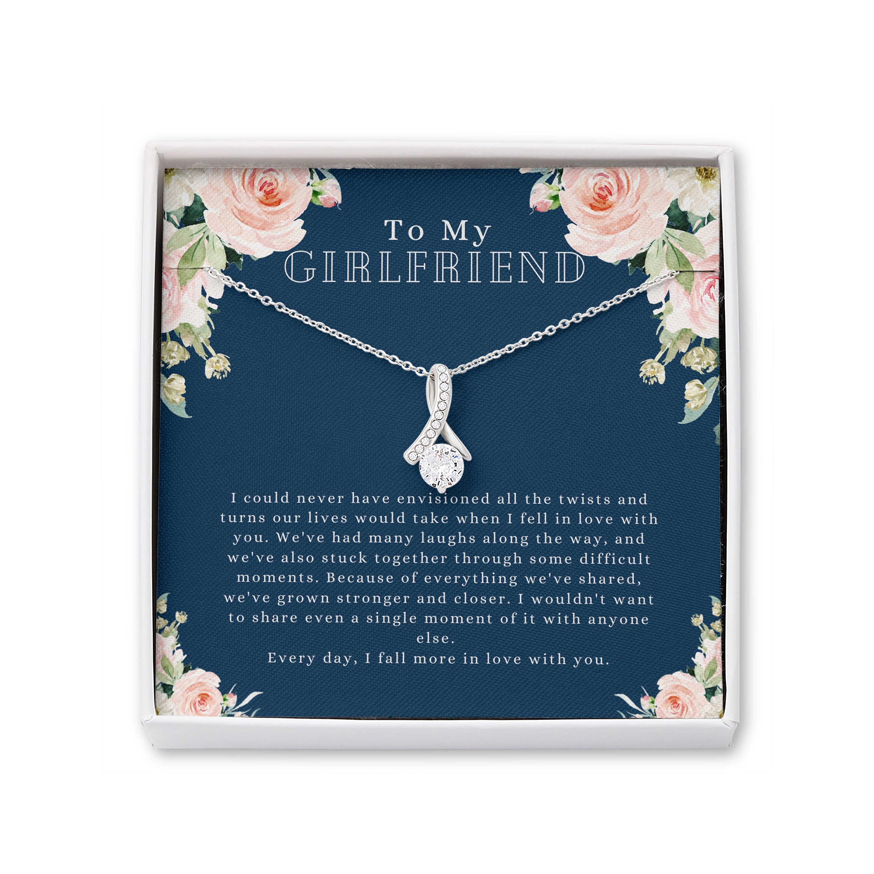 Girlfriend Necklace: Romantic Gift For Girlfriend Meaningful | Etsy