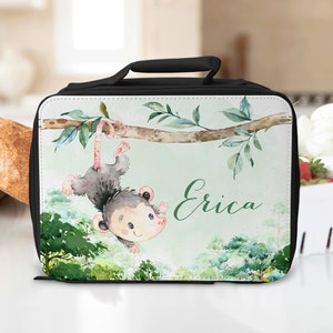 Opossum Insulated Lunch Bag for Back To School, Cute Kids Opossum School Lunch Bag Or Tote, Waterproof Lunch Bag, Eco Lunch Bag, Lunch Sack
