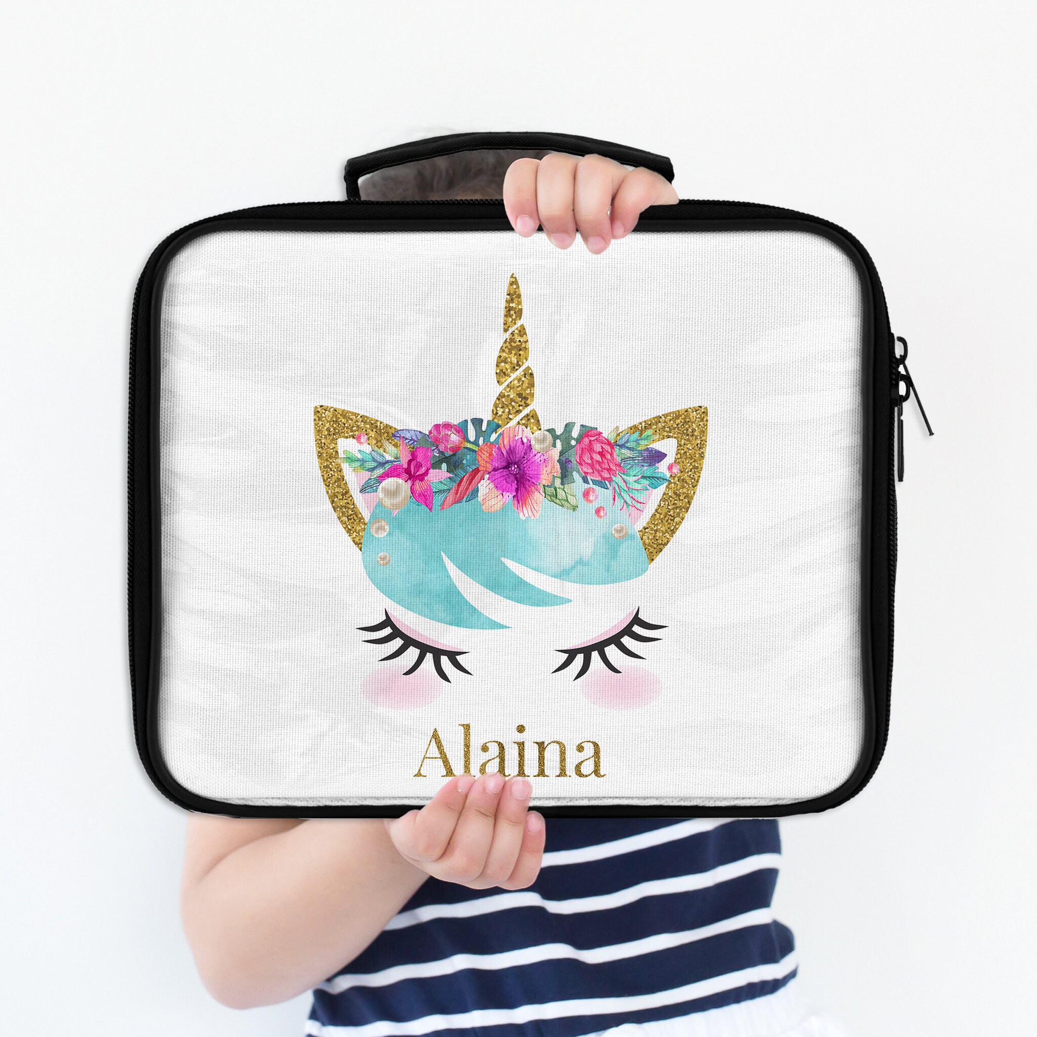 Unicorn Lunch Box For Girl Back To School Lunch Tote Etsy