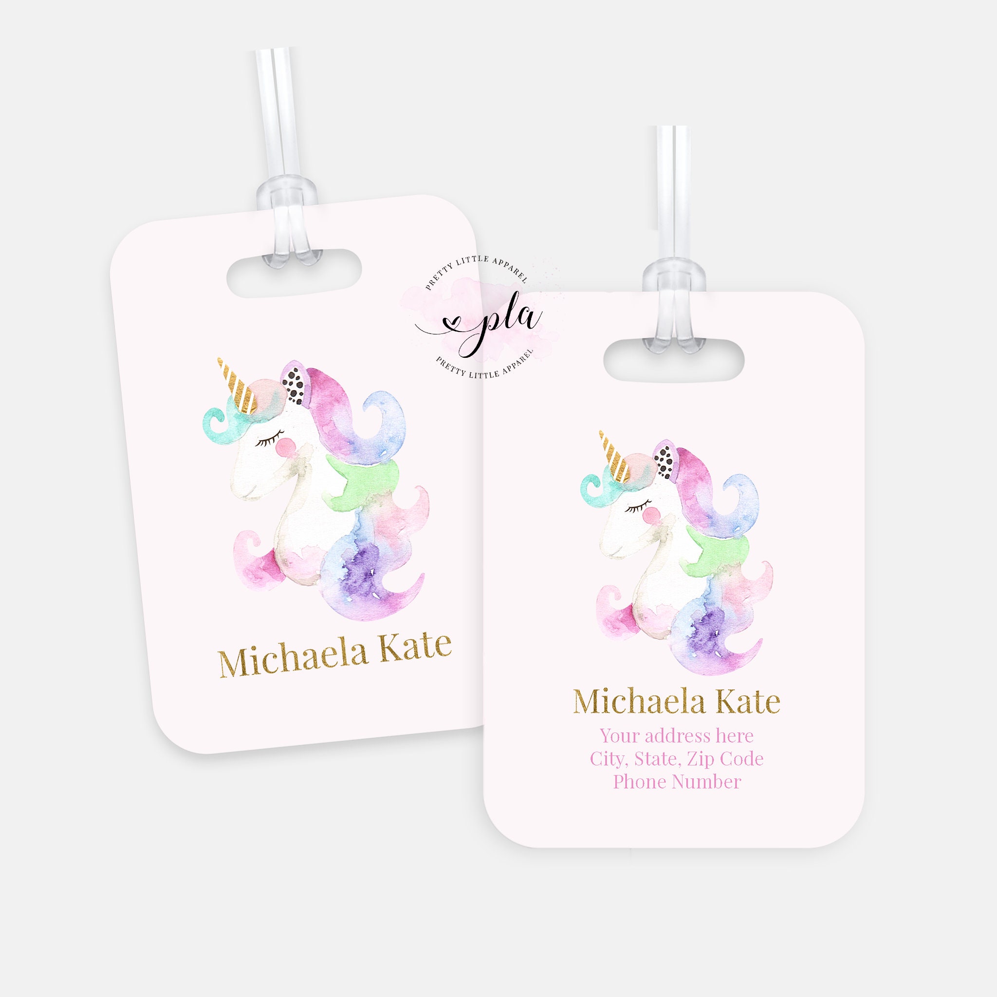 Personnalisé Filles Sac-Repas Isotherme Licorne école Boîte Avec Tout Nom Imprimé