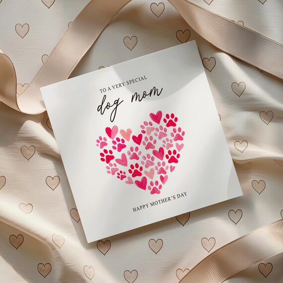 Dog Mom Mothers Day Card, Happy Mothers Day Dog Mom, Mothers Day Card Dog Lover, Funny Dog Mom Card