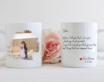 Custom coffee Mug with Your Own Photo and Text, personalized gift for your significant other, best friends mug, bride gift, anniversary gift