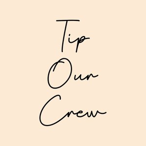 Tips for our hard working staff