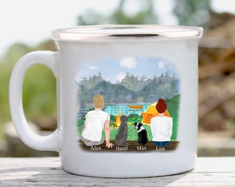 Custom Campfire Mug: Personalized Camping Gift, 12oz Metal Mug
