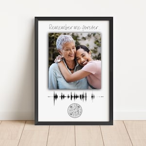 Code QR d'art onde sonore, cadeau d'enregistrement vocal, personnalisé, cadeau de fête du travail, cadeau d'action de grâce, cadeau d'été, cadeau de Saint-Valentin, fête des mères
