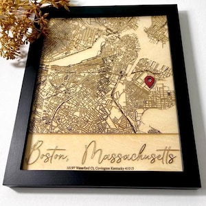 Stadt Karte, Landkarte, Laser Cut, Laser Cut Karte, Geschenk Laser geschnitten, Geschenk Laser graviert, Geschenk Laser gravierte Karte, Geschenk zum Jahrestag