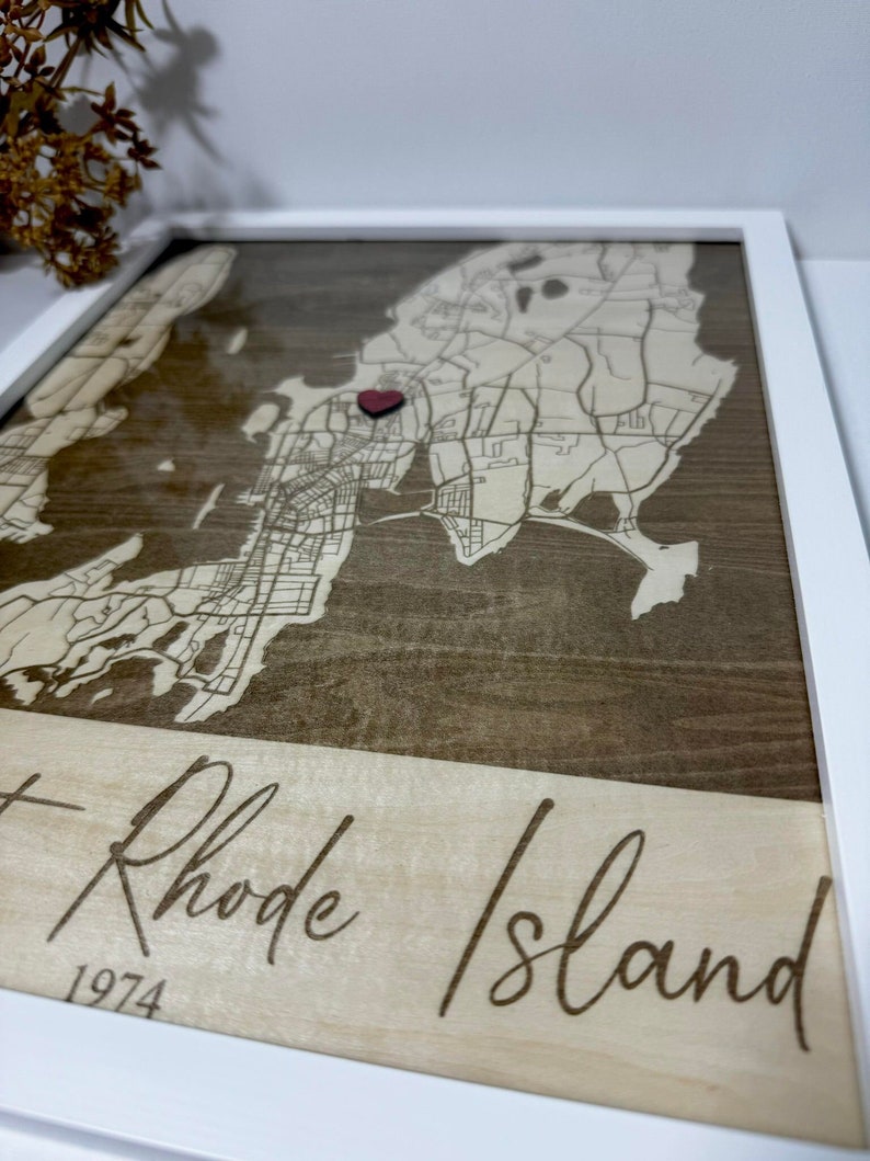 City Map,Laser Cut Map, wood map, Our Home,where the heart is, custom map gift, laser engraved gifts, engraved map,Anniversary gift,map gift image 4