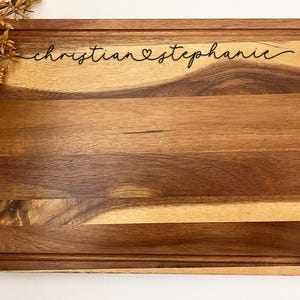 Name engraved,cutting board,couples gift,Premium Charcuterie board,personalized cutting board,Cheese Board,Engagement Gift,housewarming gift