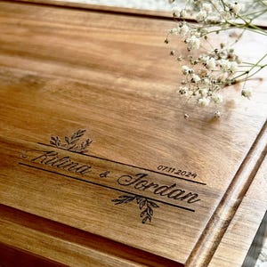 Wood Cutting Board, Personalized Cutting Board, laser engraved cutting board, Personalized Charcuterie Board, Engraved board