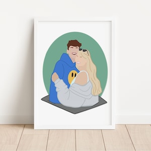 Custom Faceless Portrait: Personalized Photo Illustration, Boyfriend/Girlfriend Gift