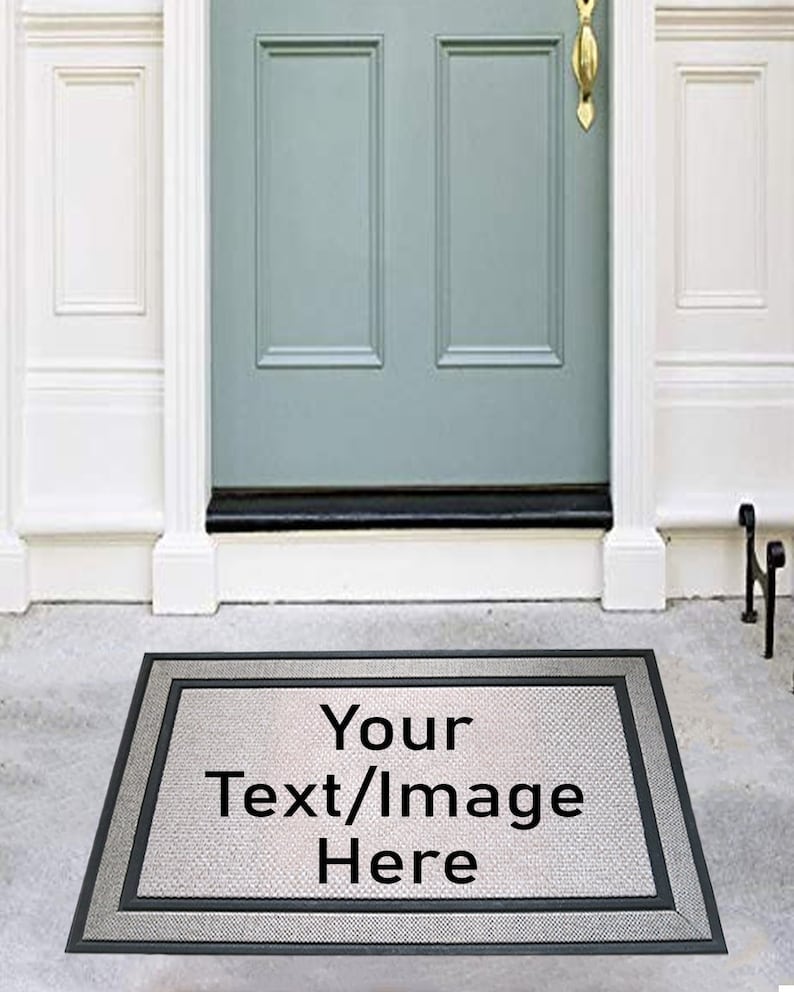 Custom Photo Front Door Mat Personalized House Mats Image 0