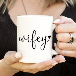 Wifey Mug, Bridal Shower gift, Bride mug,Weddings Personalized,Wedding Gifts, Personalized Mug set,Bride Groom Gift, Mr. and Mrs. Gift